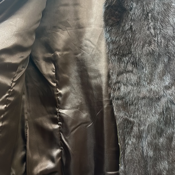 Rabbit Fur Chocolate Brown Vest - Picture 3 of 6